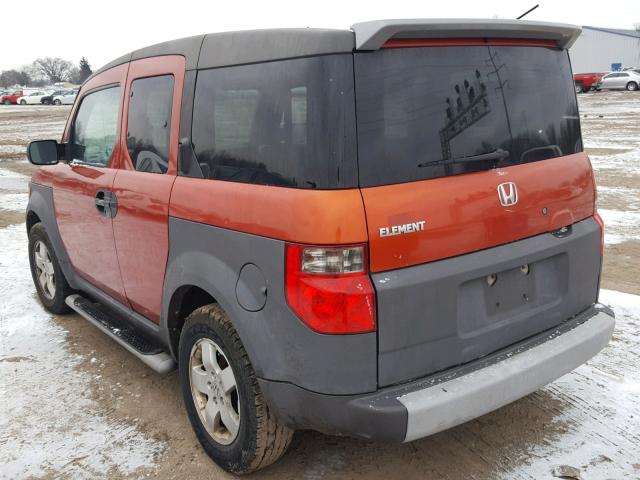 5J6YH28563L033931 - 2003 HONDA ELEMENT EX ORANGE photo 3