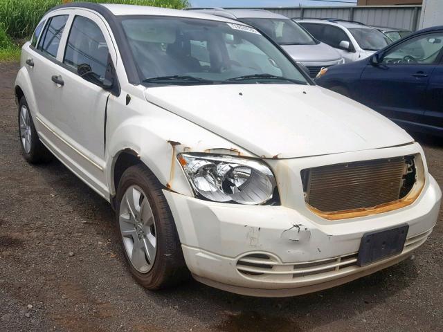 1B3HB48B47D542247 - 2007 DODGE CALIBER SX WHITE photo 1