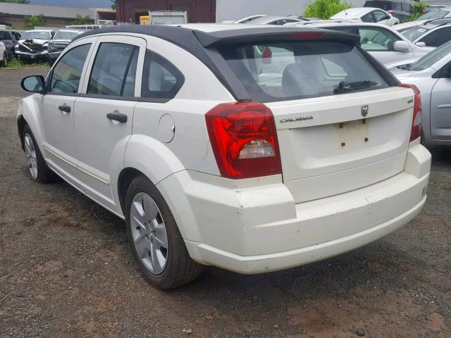 1B3HB48B47D542247 - 2007 DODGE CALIBER SX WHITE photo 3