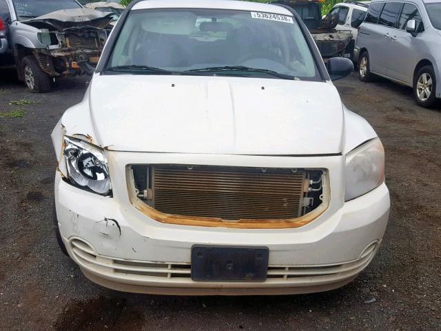 1B3HB48B47D542247 - 2007 DODGE CALIBER SX WHITE photo 7