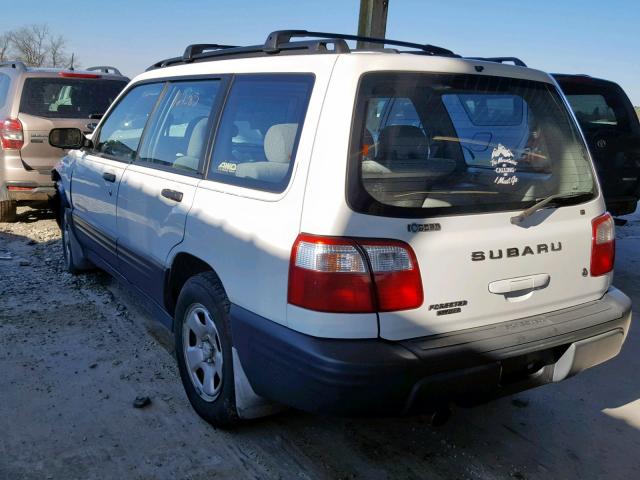 JF1SF63521H757041 - 2001 SUBARU FORESTER L WHITE photo 3