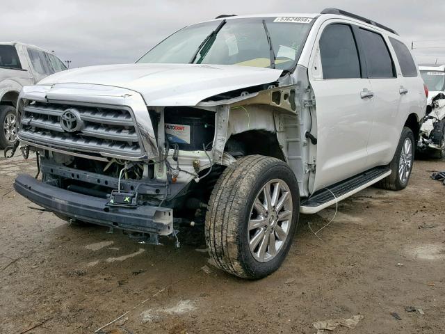 5TDDW5G10CS055500 - 2012 TOYOTA SEQUOIA PL WHITE photo 2