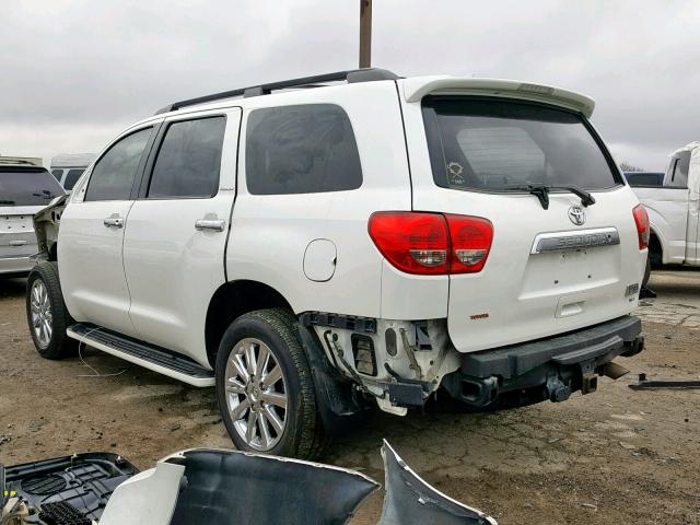 5TDDW5G10CS055500 - 2012 TOYOTA SEQUOIA PL WHITE photo 3