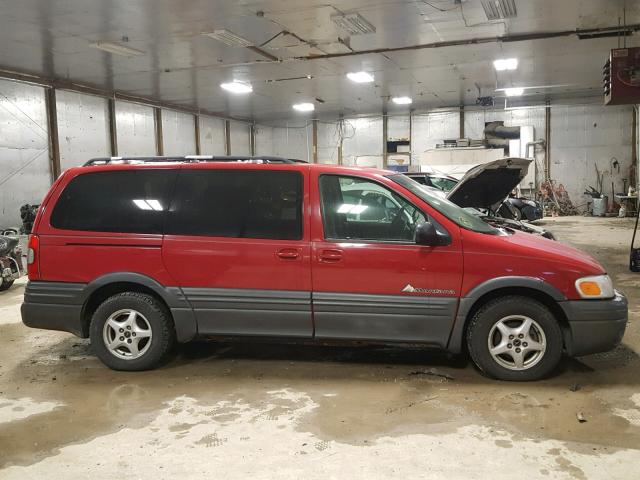 1GMDX03E01D261204 - 2001 PONTIAC MONTANA MAROON photo 9