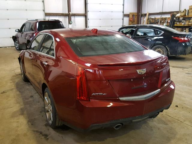 1G6AG5RX3F0111053 - 2015 CADILLAC ATS RED photo 3