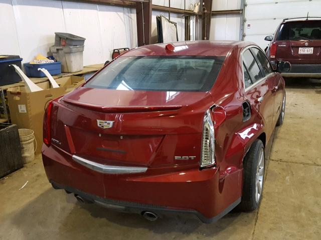 1G6AG5RX3F0111053 - 2015 CADILLAC ATS RED photo 4