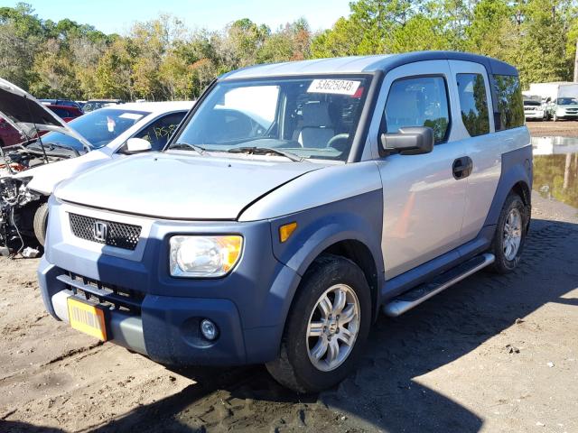 5J6YH27676L015954 - 2006 HONDA ELEMENT EX SILVER photo 2