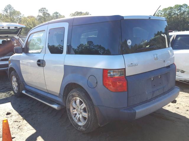 5J6YH27676L015954 - 2006 HONDA ELEMENT EX SILVER photo 3