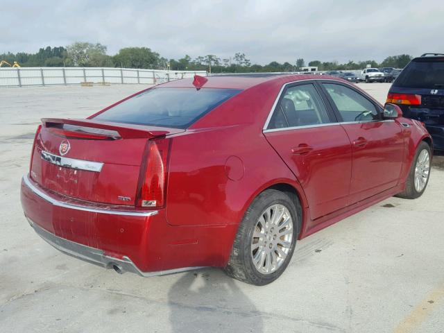 1G6DS5EDXB0131270 - 2011 CADILLAC CTS PREMIU RED photo 4