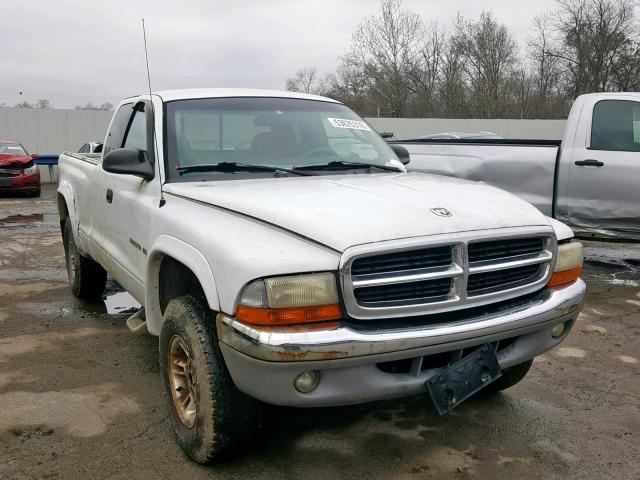 1B7GG22X7YS509079 - 2000 DODGE DAKOTA WHITE photo 1