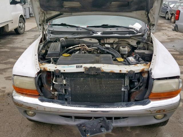 1B7GG22X7YS509079 - 2000 DODGE DAKOTA WHITE photo 7