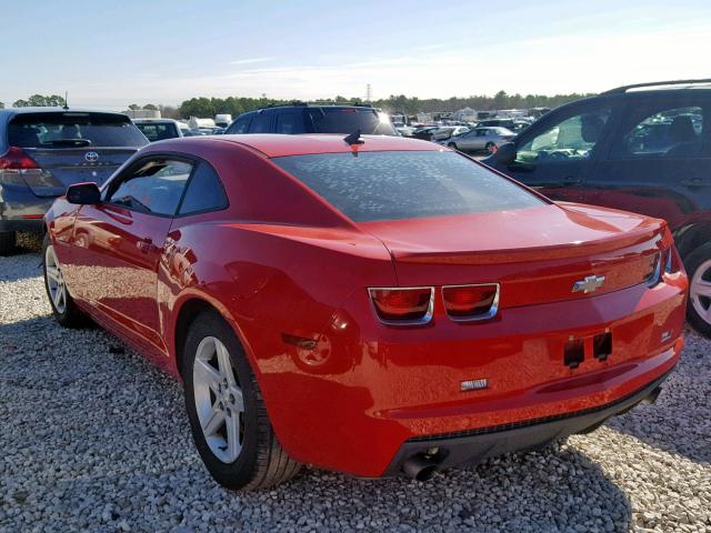 2G1FA1E31C9152288 - 2012 CHEVROLET CAMARO LS RED photo 3