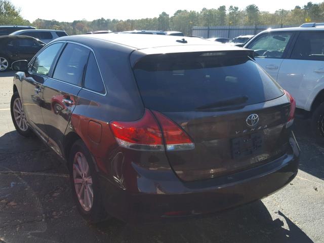 4T3ZA3BB8AU037394 - 2010 TOYOTA VENZA BASE BROWN photo 3