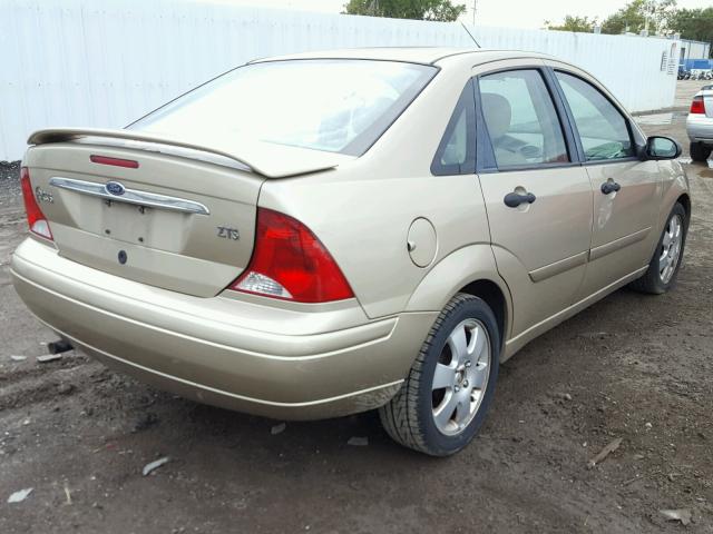 1FAFP38362W128464 - 2002 FORD FOCUS ZTS GOLD photo 4