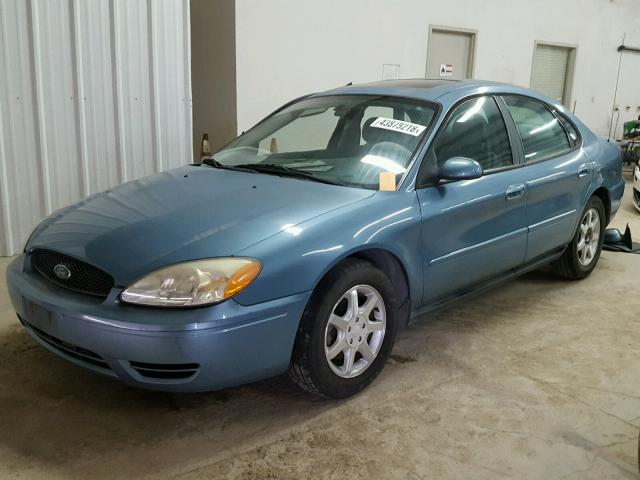 1FAFP56U26A252127 - 2006 FORD TAURUS SEL BLUE photo 2