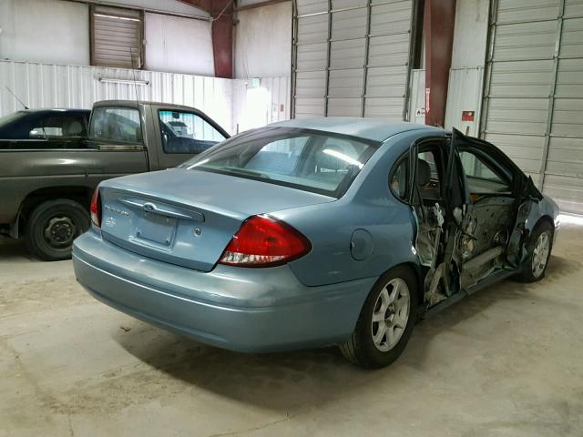 1FAFP56U26A252127 - 2006 FORD TAURUS SEL BLUE photo 4