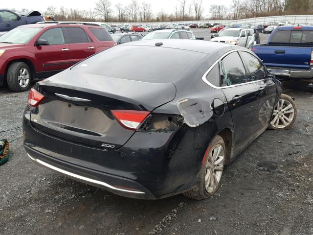 1C3CCCAB2FN558504 - 2015 CHRYSLER 200 LIMITE BLACK photo 4