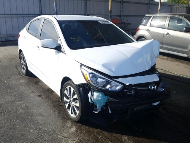 KMHCT4AE2HU285421 - 2017 HYUNDAI ACCENT SE WHITE photo 1