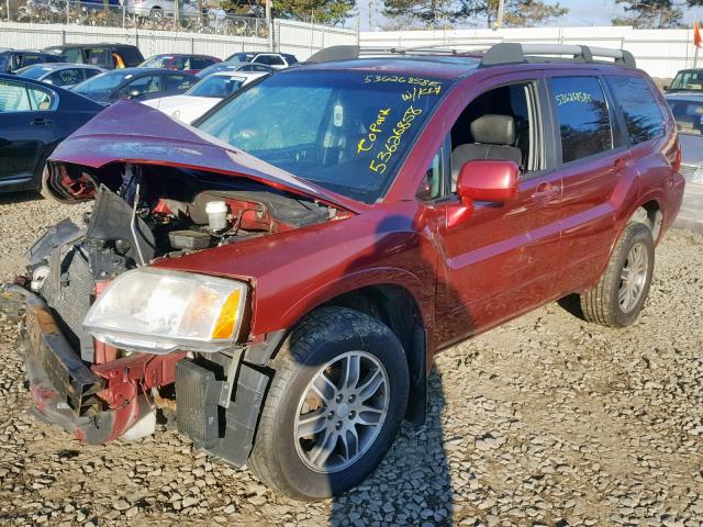 4A4MN41S85E074022 - 2005 MITSUBISHI ENDEAVOR L RED photo 2