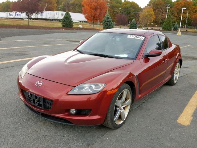 JM1FE173360205242 - 2006 MAZDA RX8 RED photo 2