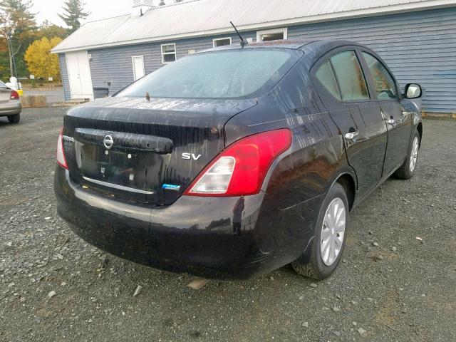 3N1CN7AP7CL857848 - 2012 NISSAN VERSA S BLACK photo 4