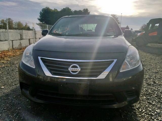 3N1CN7AP7CL857848 - 2012 NISSAN VERSA S BLACK photo 9