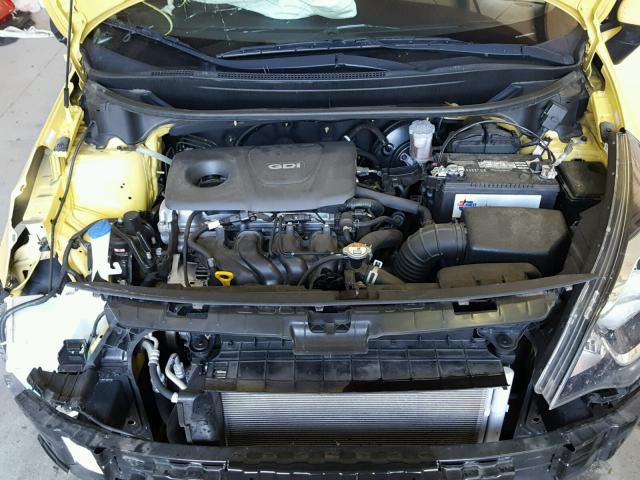 KNADM4A39G6592444 - 2016 KIA RIO LX YELLOW photo 7