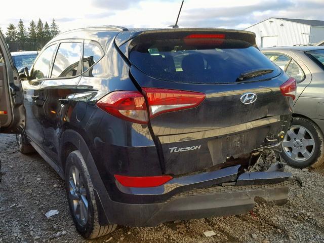 KM8J3CA41HU509027 - 2017 HYUNDAI TUCSON LIM BLACK photo 3