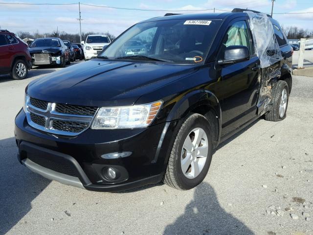 3D4PG1FG2BT546358 - 2011 DODGE JOURNEY MA BLACK photo 2