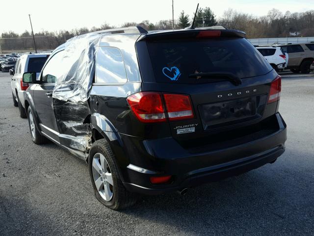 3D4PG1FG2BT546358 - 2011 DODGE JOURNEY MA BLACK photo 3