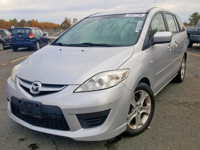 JM1CR29L690359006 - 2009 MAZDA 5 SILVER photo 2