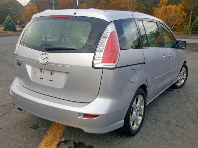 JM1CR29L690359006 - 2009 MAZDA 5 SILVER photo 4