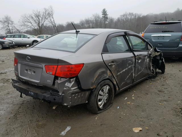 KNAFU4A23C5633716 - 2012 KIA FORTE EX GRAY photo 4