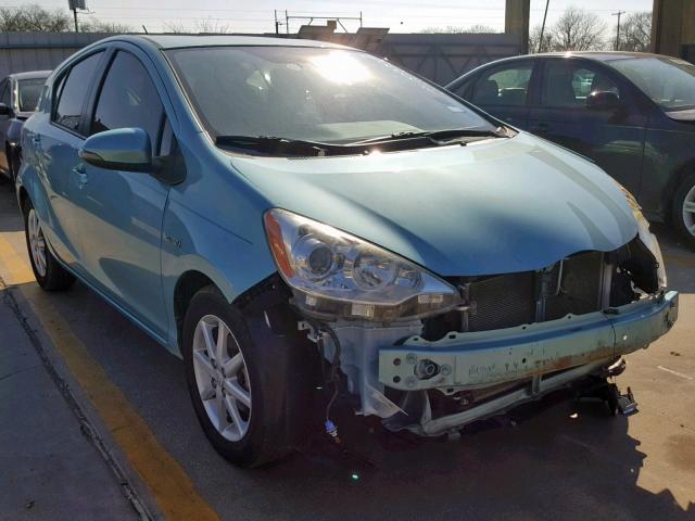 JTDKDTB30D1033070 - 2013 TOYOTA PRIUS C BLUE photo 1