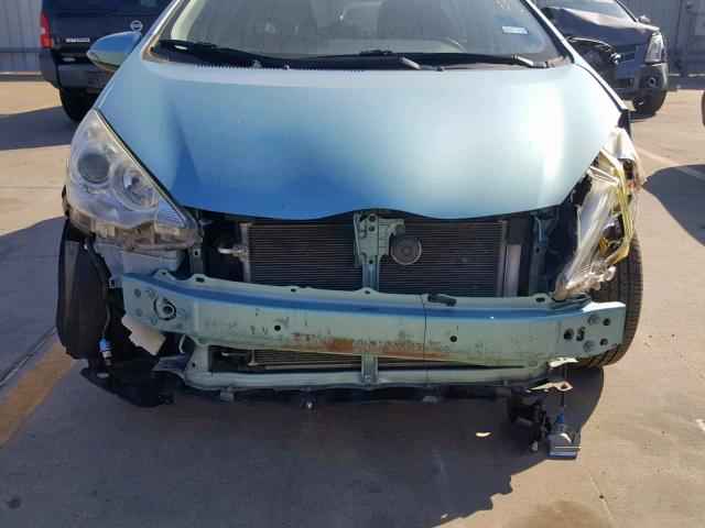 JTDKDTB30D1033070 - 2013 TOYOTA PRIUS C BLUE photo 9