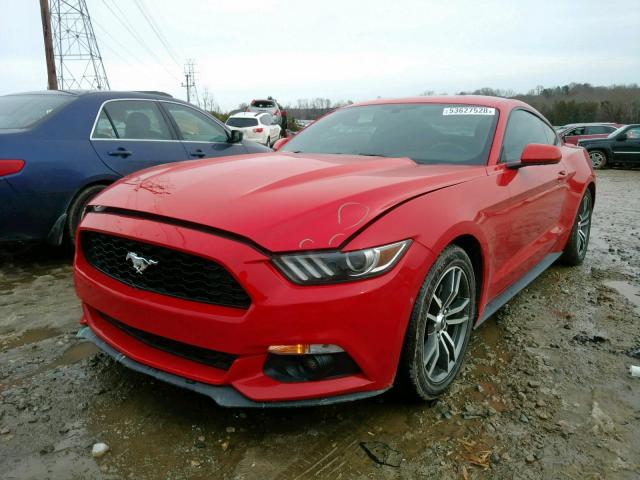 1FA6P8TH5H5212175 - 2017 FORD MUSTANG RED photo 2