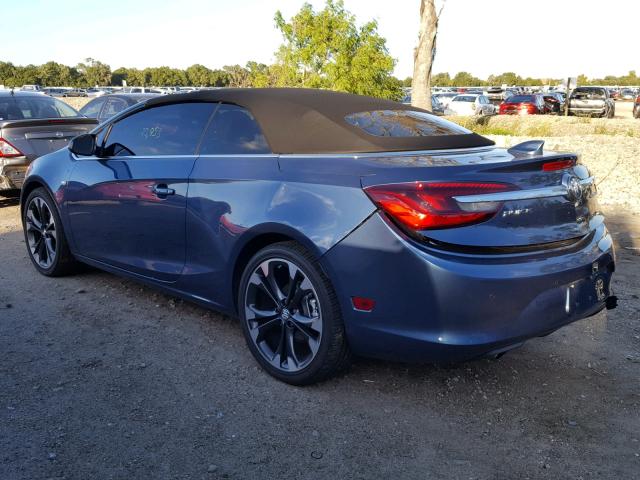 W04WH3N56HG050181 - 2017 BUICK CASCADA PR BLUE photo 3