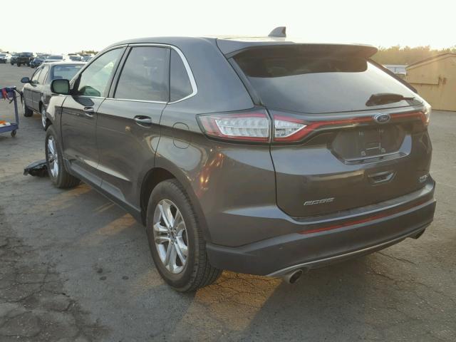 2FMPK3J91HBB38045 - 2017 FORD EDGE SEL CHARCOAL photo 3