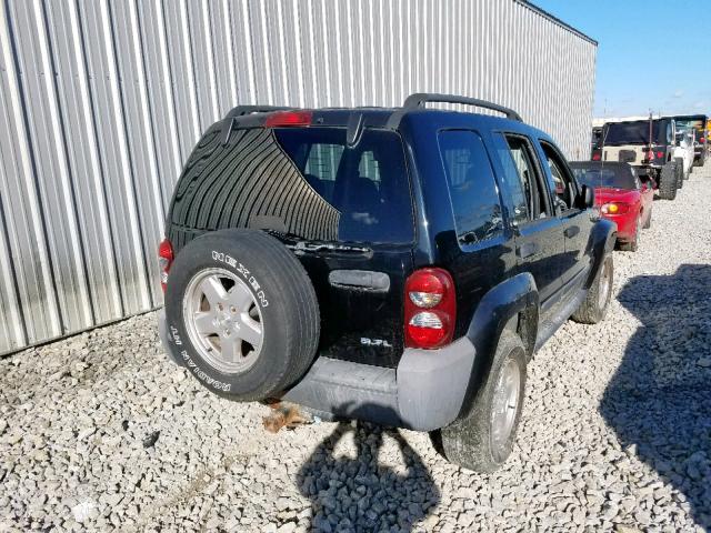 1J4GL48K37W665639 - 2007 JEEP LIBERTY SP BLACK photo 4