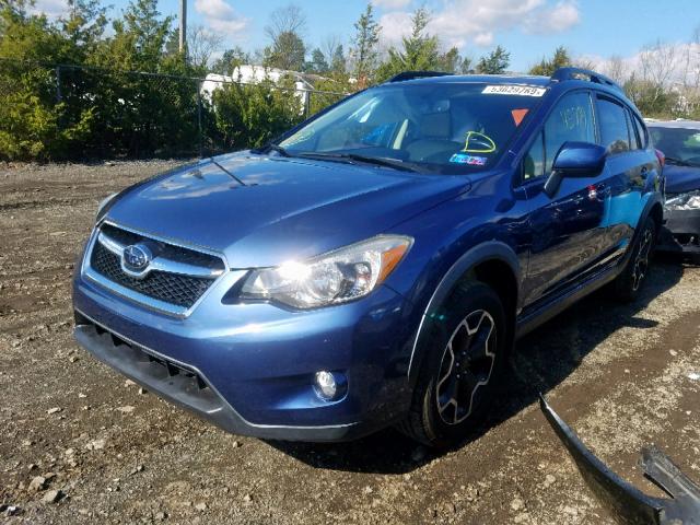 JF2GPAKC0DH850615 - 2013 SUBARU XV CROSSTR BLUE photo 2