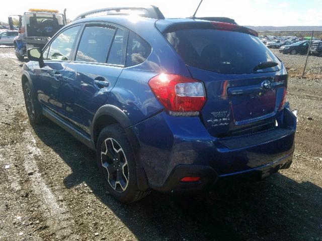 JF2GPAKC0DH850615 - 2013 SUBARU XV CROSSTR BLUE photo 3