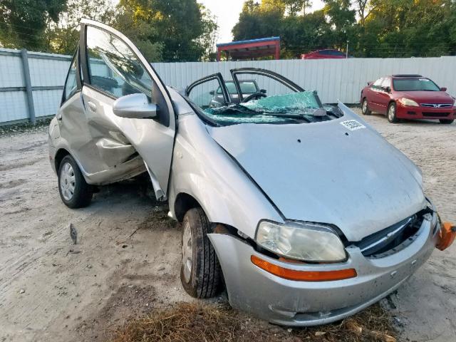 KL1TG52645B353531 - 2005 CHEVROLET AVEO LT SILVER photo 1