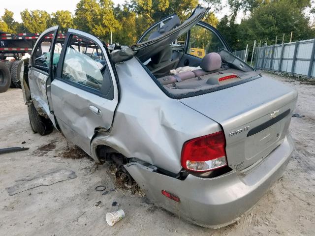 KL1TG52645B353531 - 2005 CHEVROLET AVEO LT SILVER photo 3