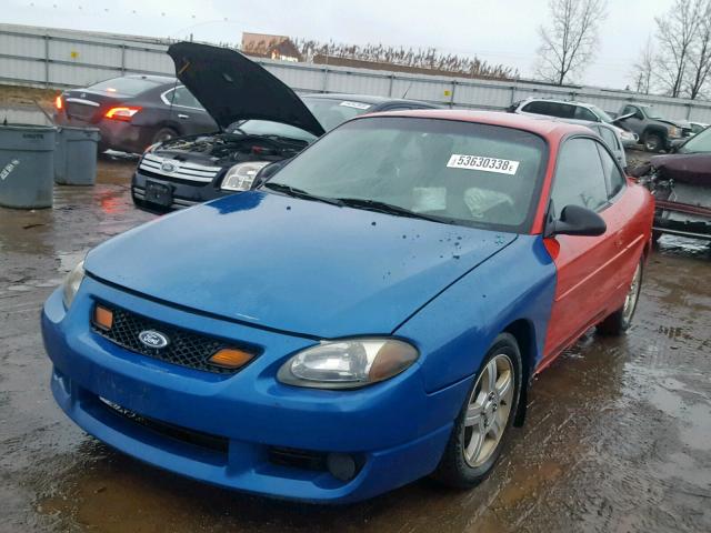 3FAFP11303R164038 - 2003 FORD ESCORT ZX2 RED photo 2