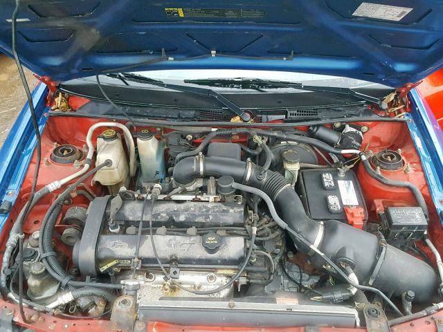 3FAFP11303R164038 - 2003 FORD ESCORT ZX2 RED photo 7