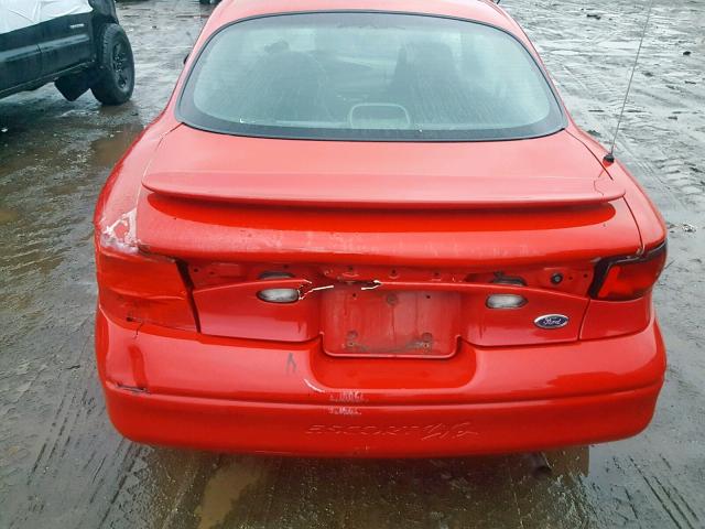 3FAFP11303R164038 - 2003 FORD ESCORT ZX2 RED photo 9