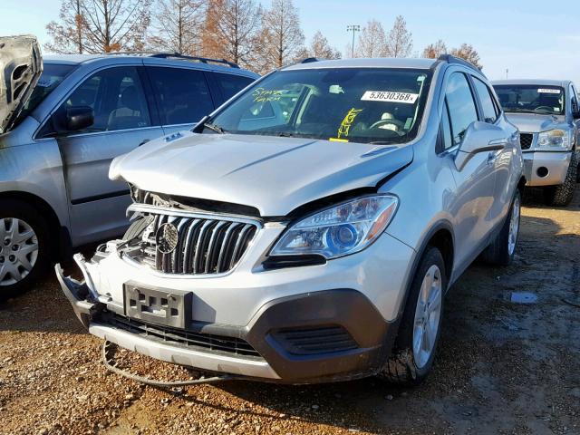 KL4CJASB8FB266923 - 2015 BUICK ENCORE SILVER photo 2