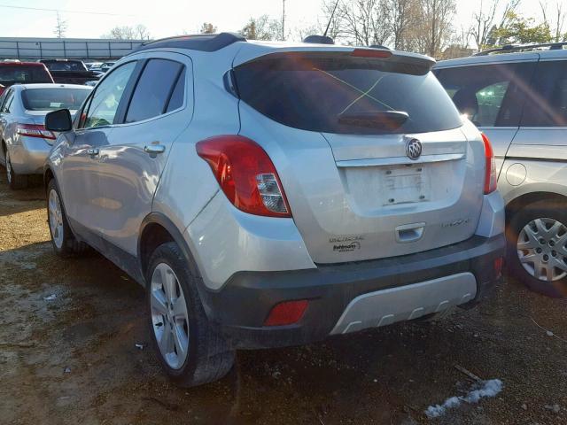 KL4CJASB8FB266923 - 2015 BUICK ENCORE SILVER photo 3