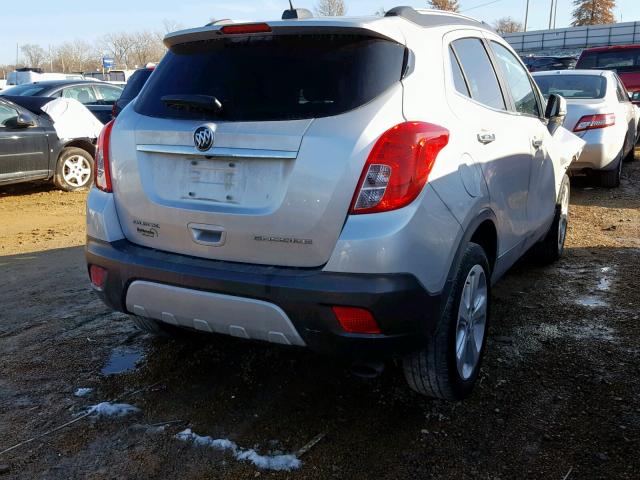 KL4CJASB8FB266923 - 2015 BUICK ENCORE SILVER photo 4