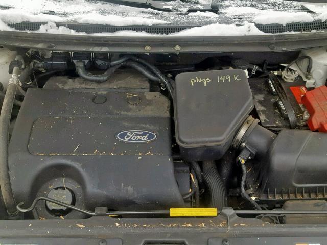 2FMDK4JC6BBB44399 - 2011 FORD EDGE SEL WHITE photo 7